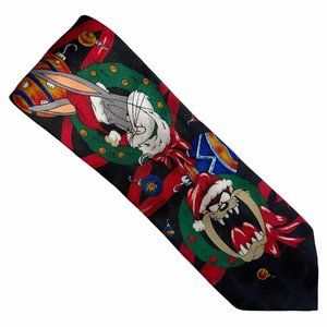Vintage Looney Tunes 1996 Christmas Necktie
